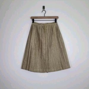 1940s Twead Pleated Skirt // Vintage
